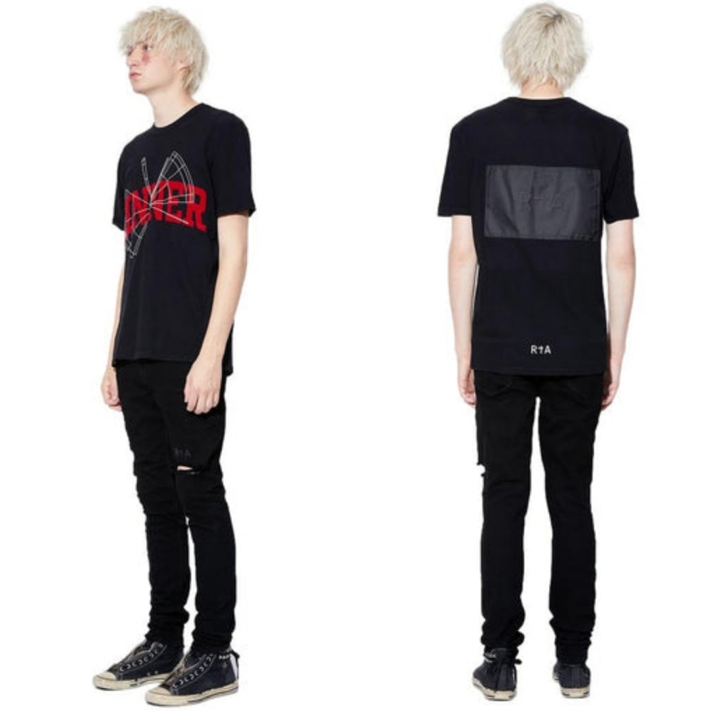 RTA Pablo Sinner XL Graphic Tee Black L.